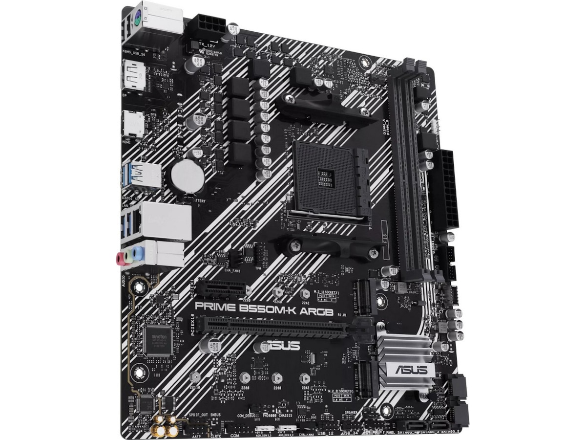ASUS PRIME B550M-K ARGB Hovedkort AMD Socket