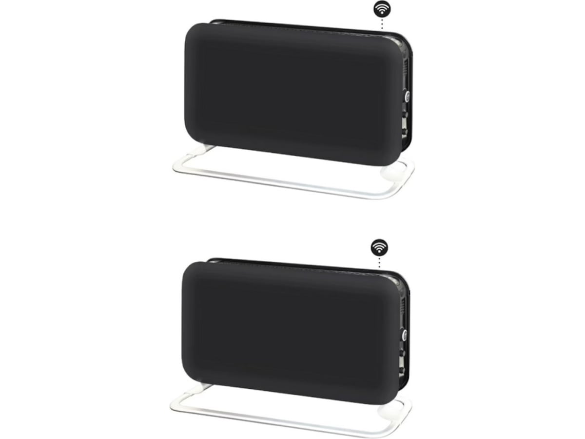 Mill WiFi gulvovn 1200W (sort) 2-pack Frittstående varmeovner