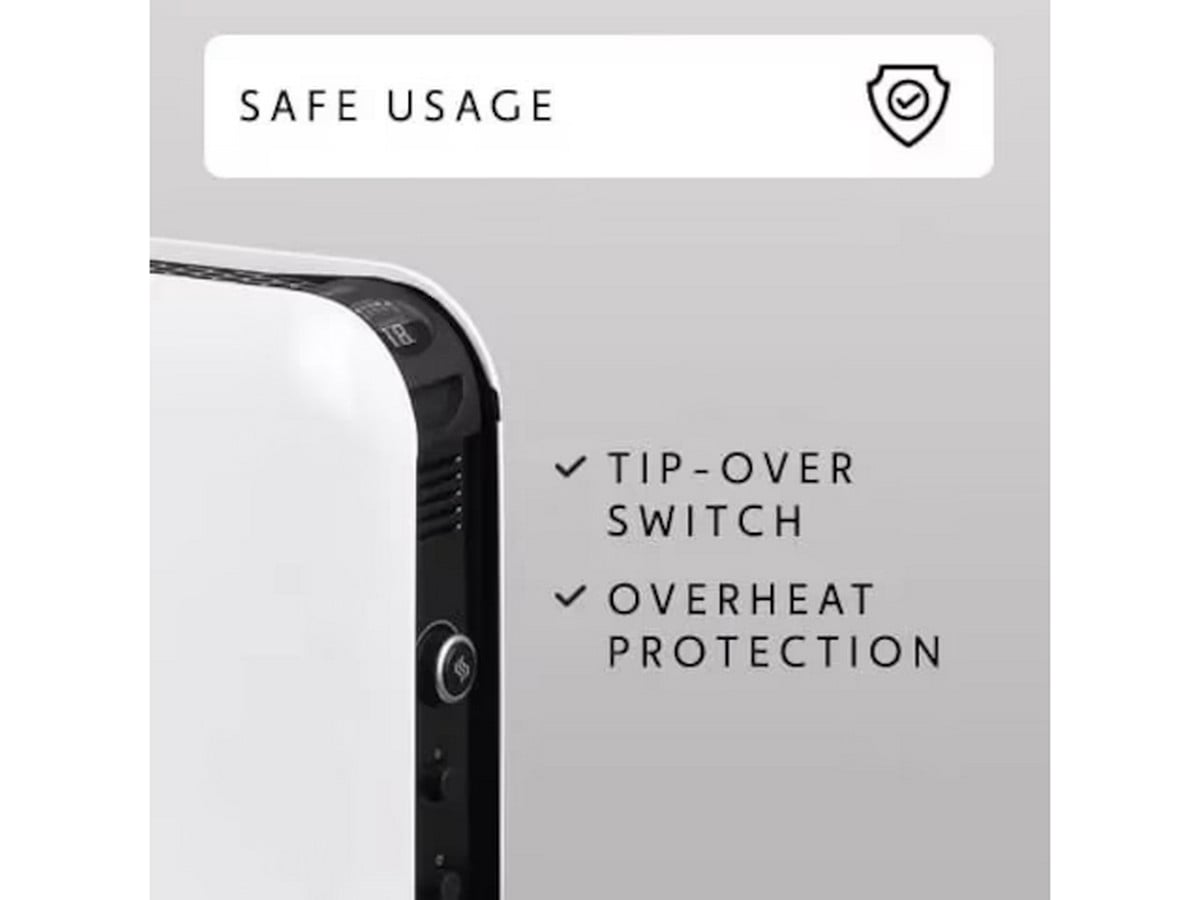 Mill WiFi gulvovn 1200W (hvit) 2-pack Frittstående varmeovner