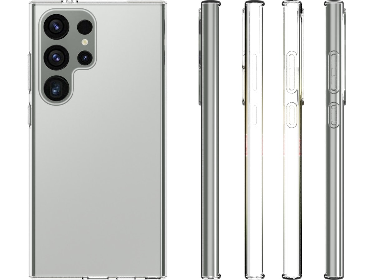iiglo Galaxy S24 Ultra Silikondeksel (gjennomsiktig) Mobildeksel