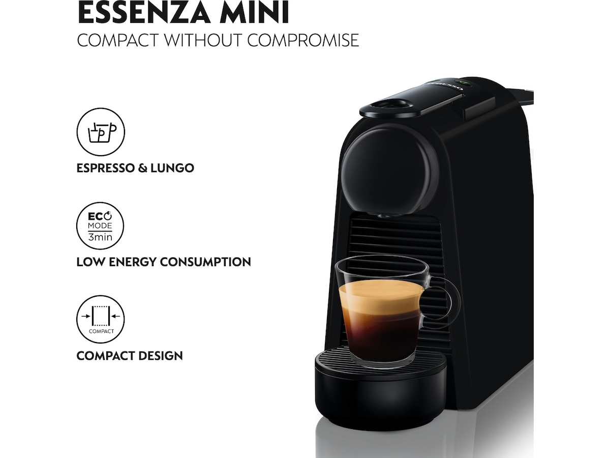 Nespresso Essenza Mini by De'Longhi Kapselmaskin (sort) Kapselmaskiner