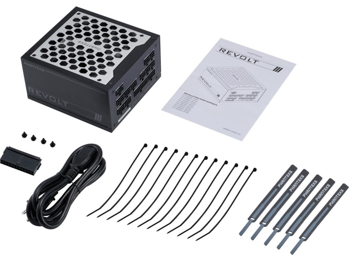 Phanteks Revolt 1000W Platinum PSU (sort) -B-Grade Demo annet i datautstyr