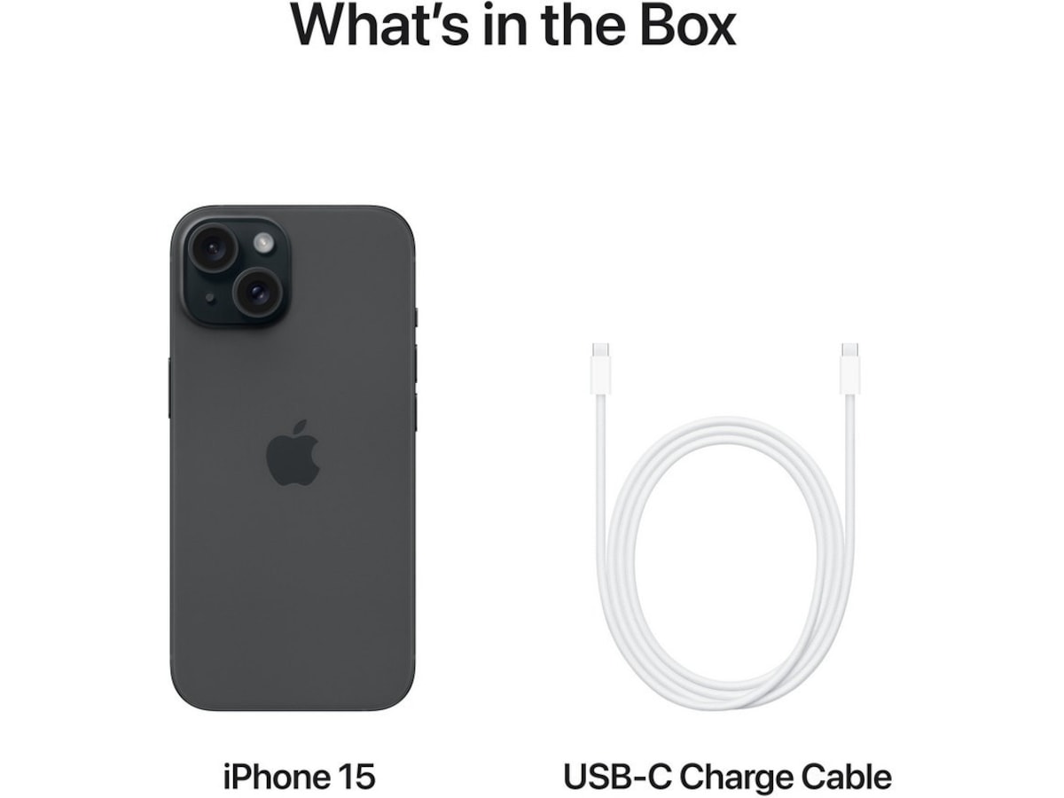 iPhone 15 256GB (sort) -B-Grade Demo mobiltelefoner