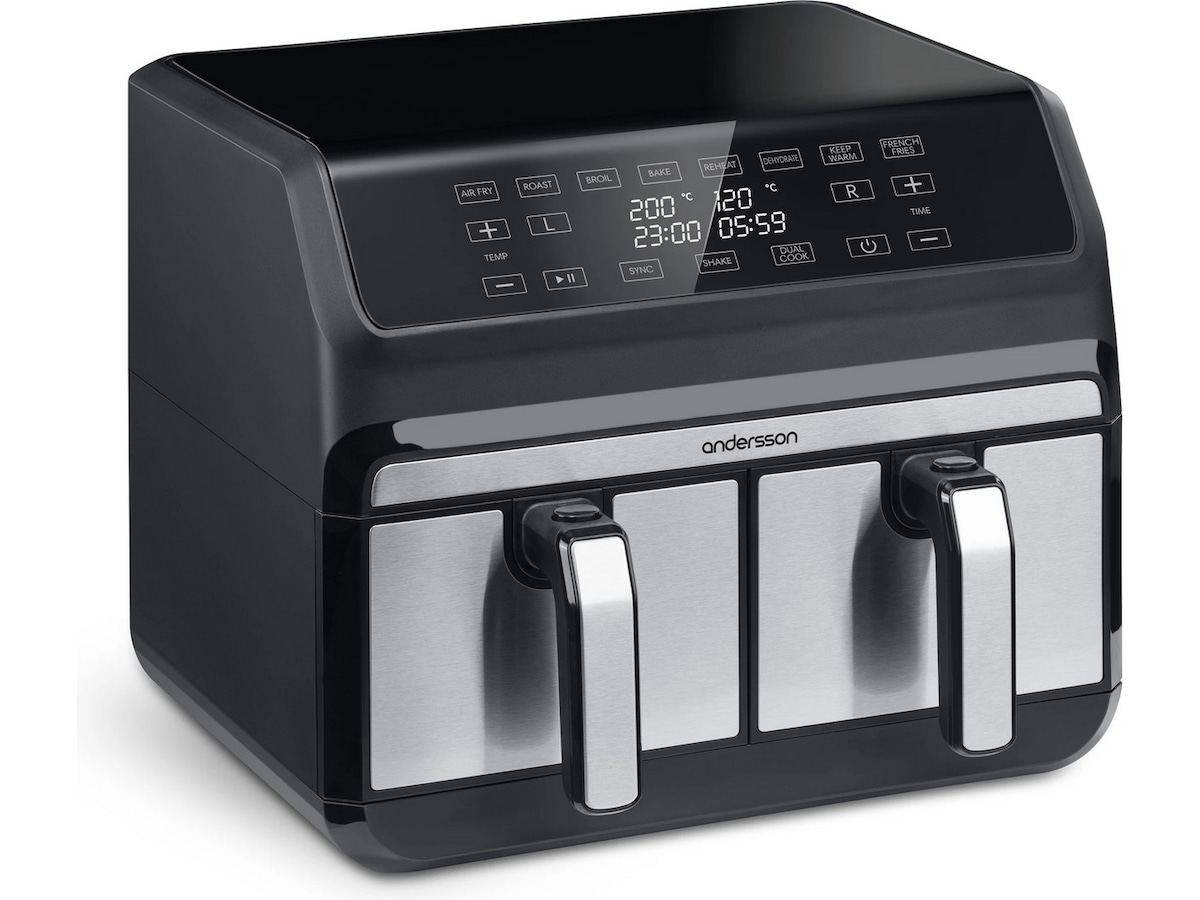 Andersson AFR 2.5 airfryer med 2 kurver (sort) Airfryer