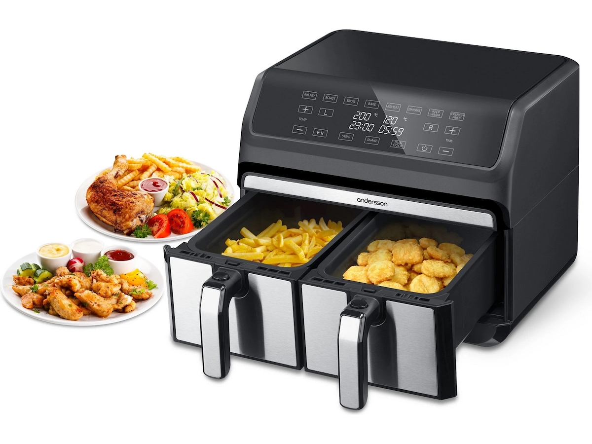 Andersson AFR 2.5 airfryer med 2 kurver (sort) Airfryer