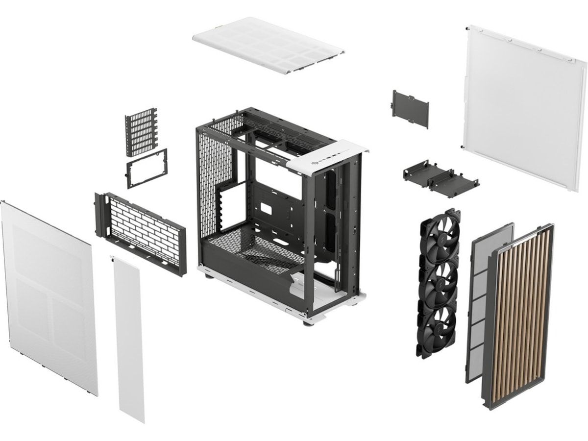 Fractal Design North XL Mid Tower (hvit) Midi tower