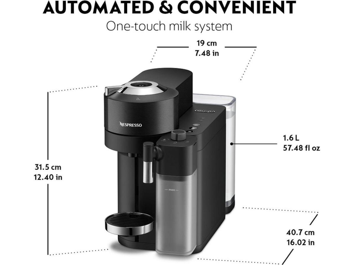 Nespresso Vertuo Lattissima by DeLonghi Kapselmaskin ENV300.B ( -B-Grade Demo hjem & fritid