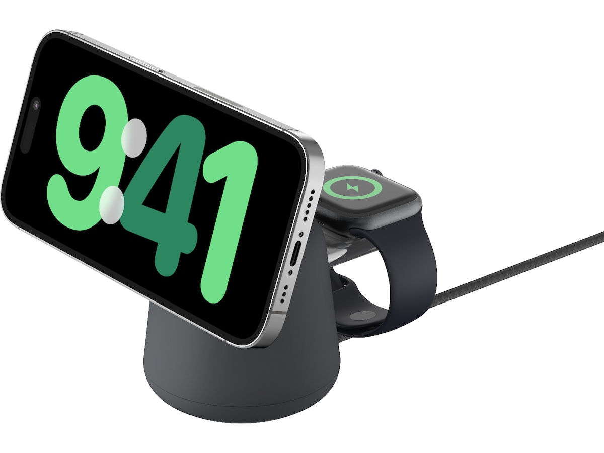 Belkin Boost Charge Pro 2-i-1 15W Trådløs ladestasjon (charcoal) Trådløs lader