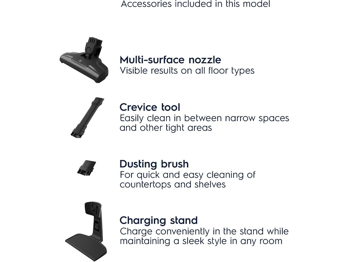 Electrolux Clean 500 Trådløs støvsuger (grå) Trådløse støvsugere