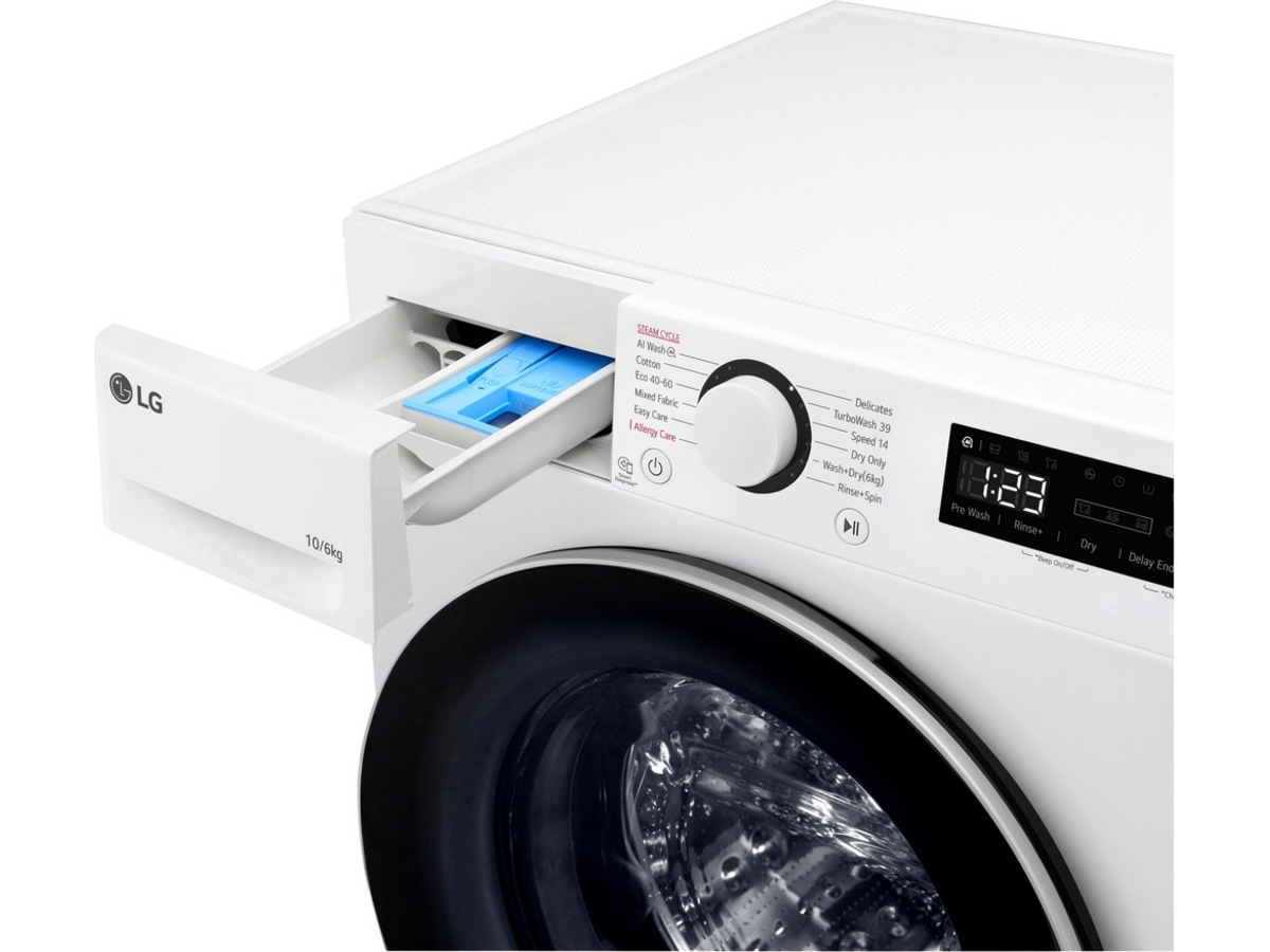 LG F4Y5RRP1WY Vask/Tørk (hvit) -B-Grade Demo vask & tørk