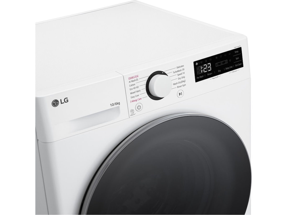 LG F4Y5RRP1WY Vask/Tørk (hvit) -B-Grade Demo vask & tørk