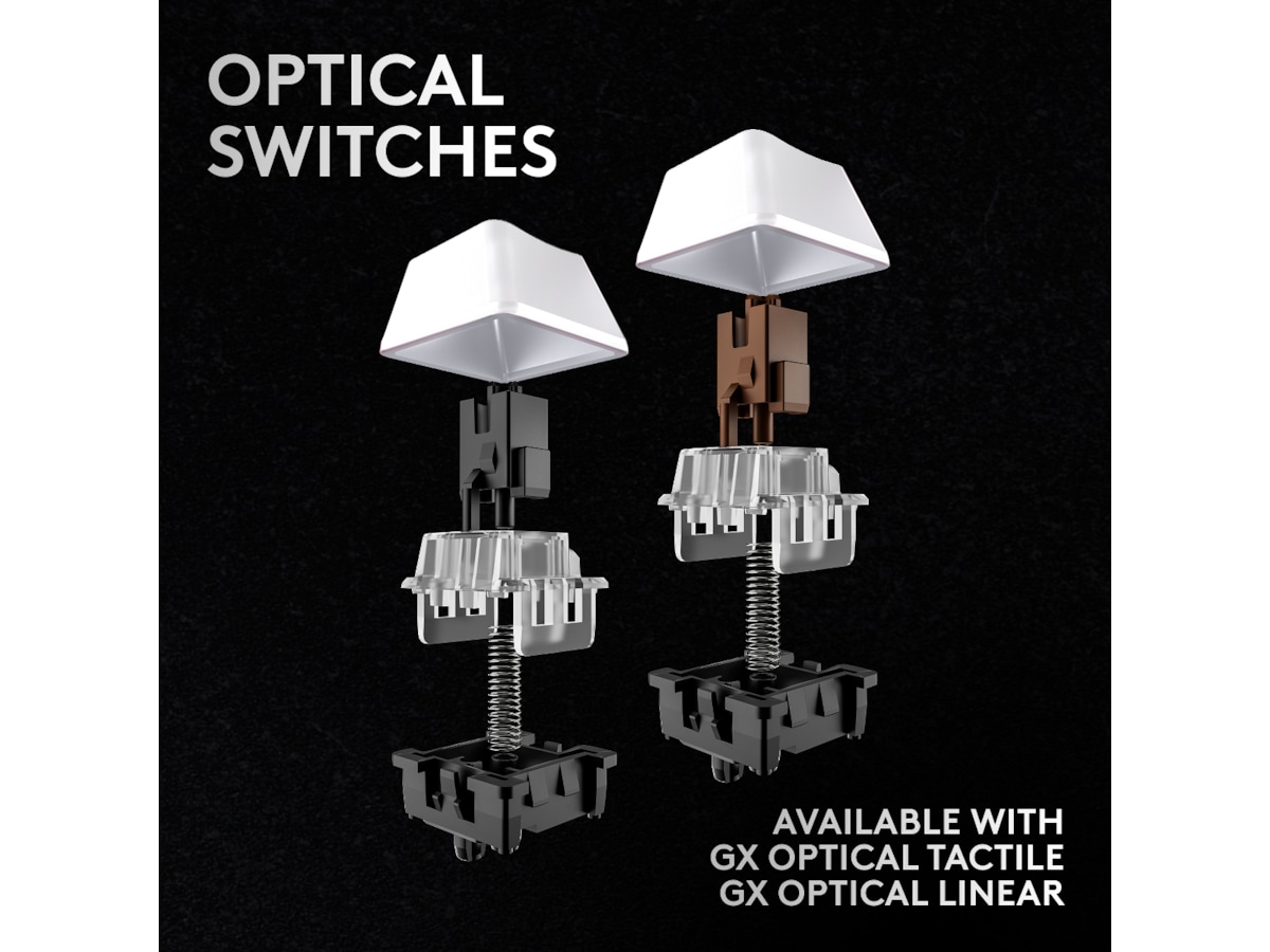 Logitech G Pro X 60 Lightspeed Tactile trådløst gamingtastatur (hvit) Gamingtastatur