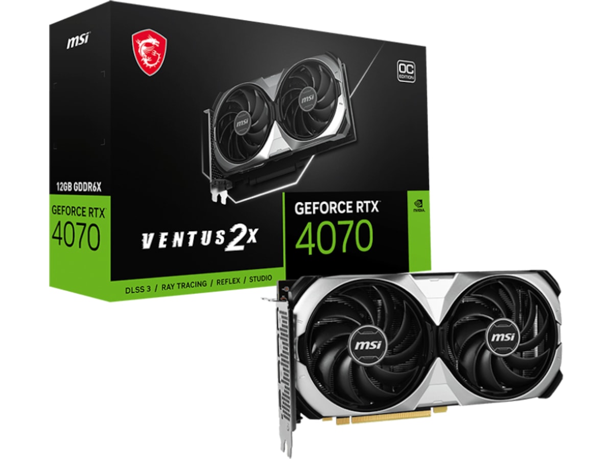MSI GeForce RTX 4070 VENTUS 2X OC -B-Grade Demo skjermkort