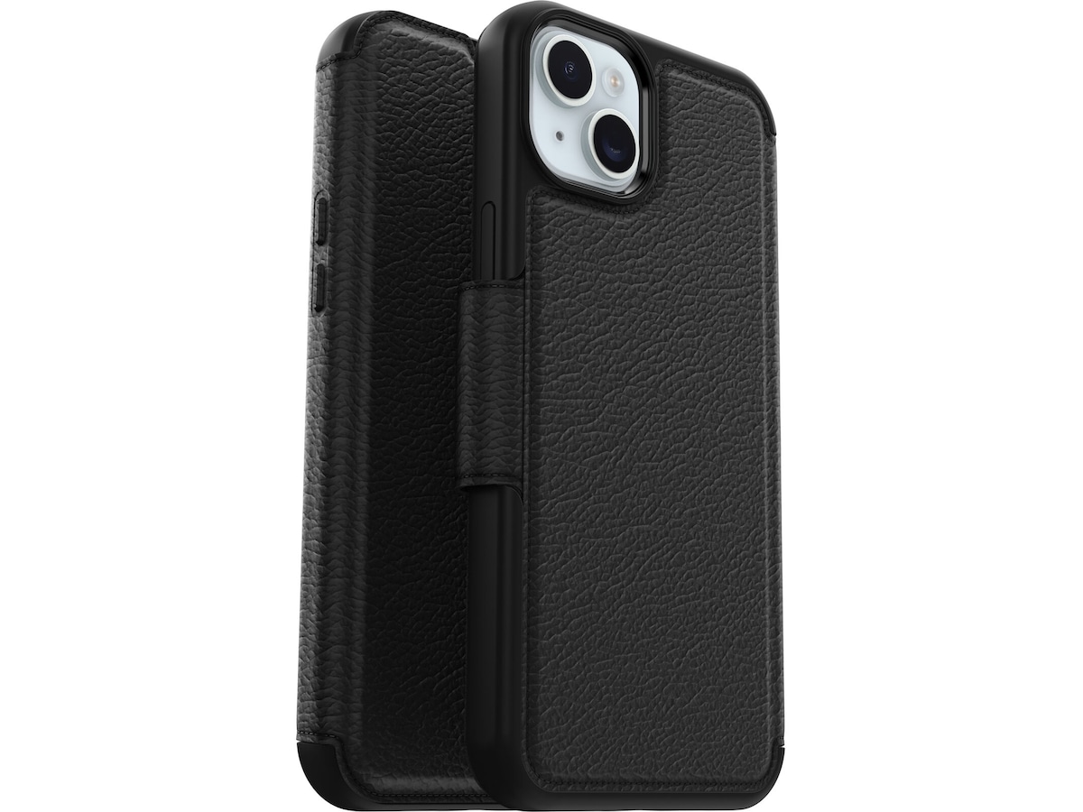 OtterBox iPhone 15 Plus Strada Lommebokdeksel - ProPack (sort) Mobildeksel
