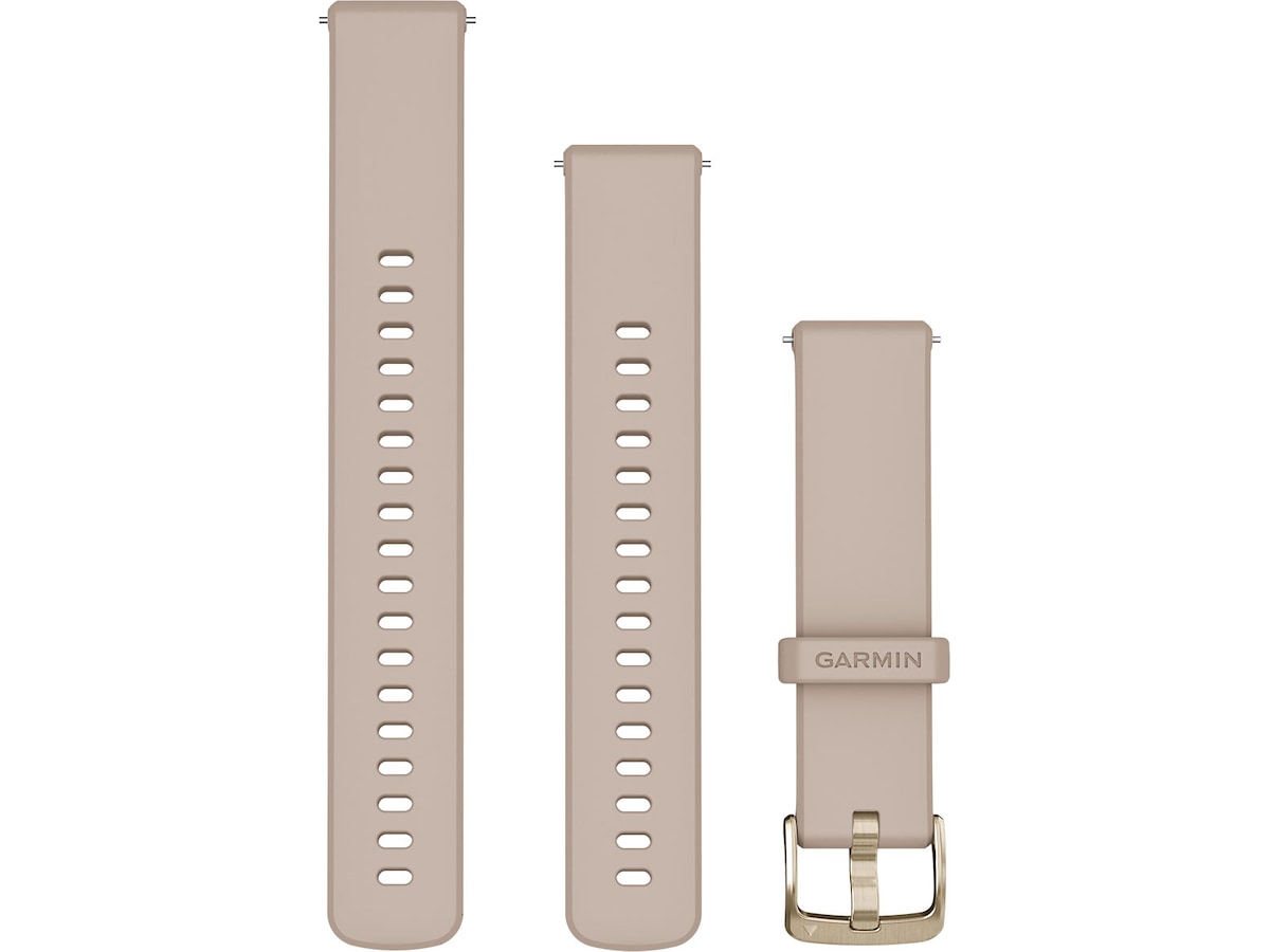 Garmin Quick Release Silikonreim 18mm (fransk grå/gull) Reim