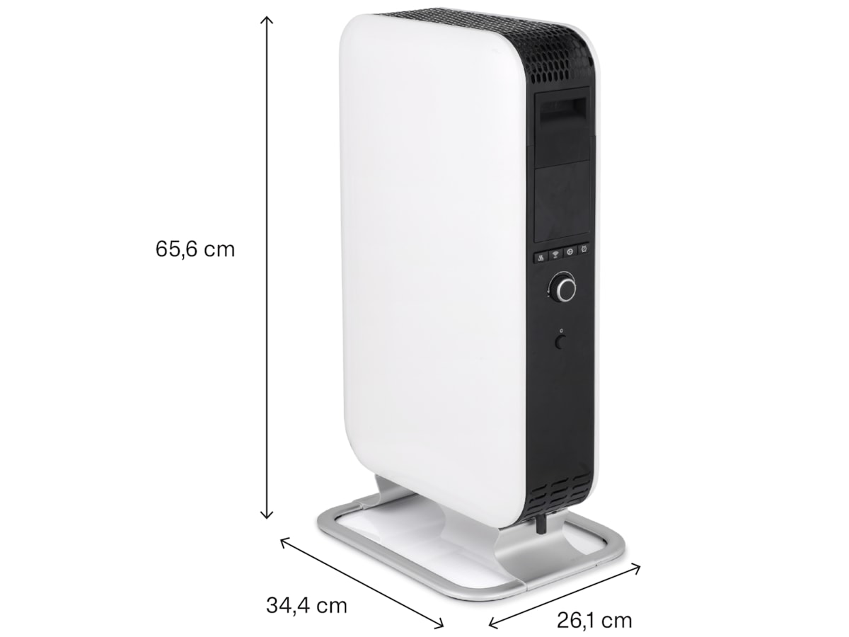 Mill Gentle Air WiFi oljeovn 1500W (hvit) Frittstående varmeovner