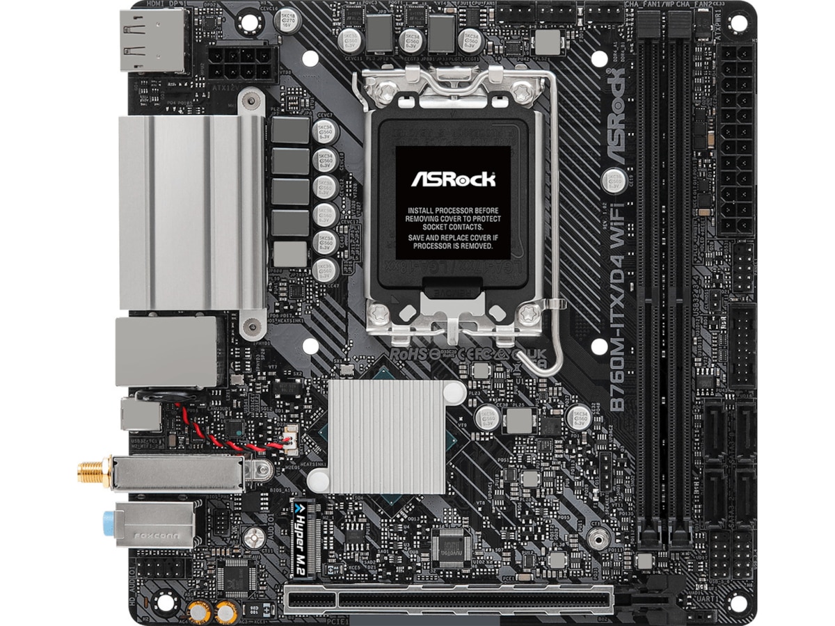 ASRock B760M-ITX/D4 WIFI Hovedkort Intel Socket