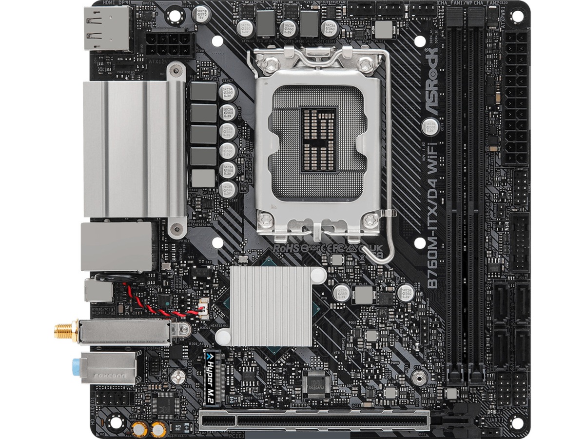 ASRock B760M-ITX/D4 WIFI Hovedkort Intel Socket