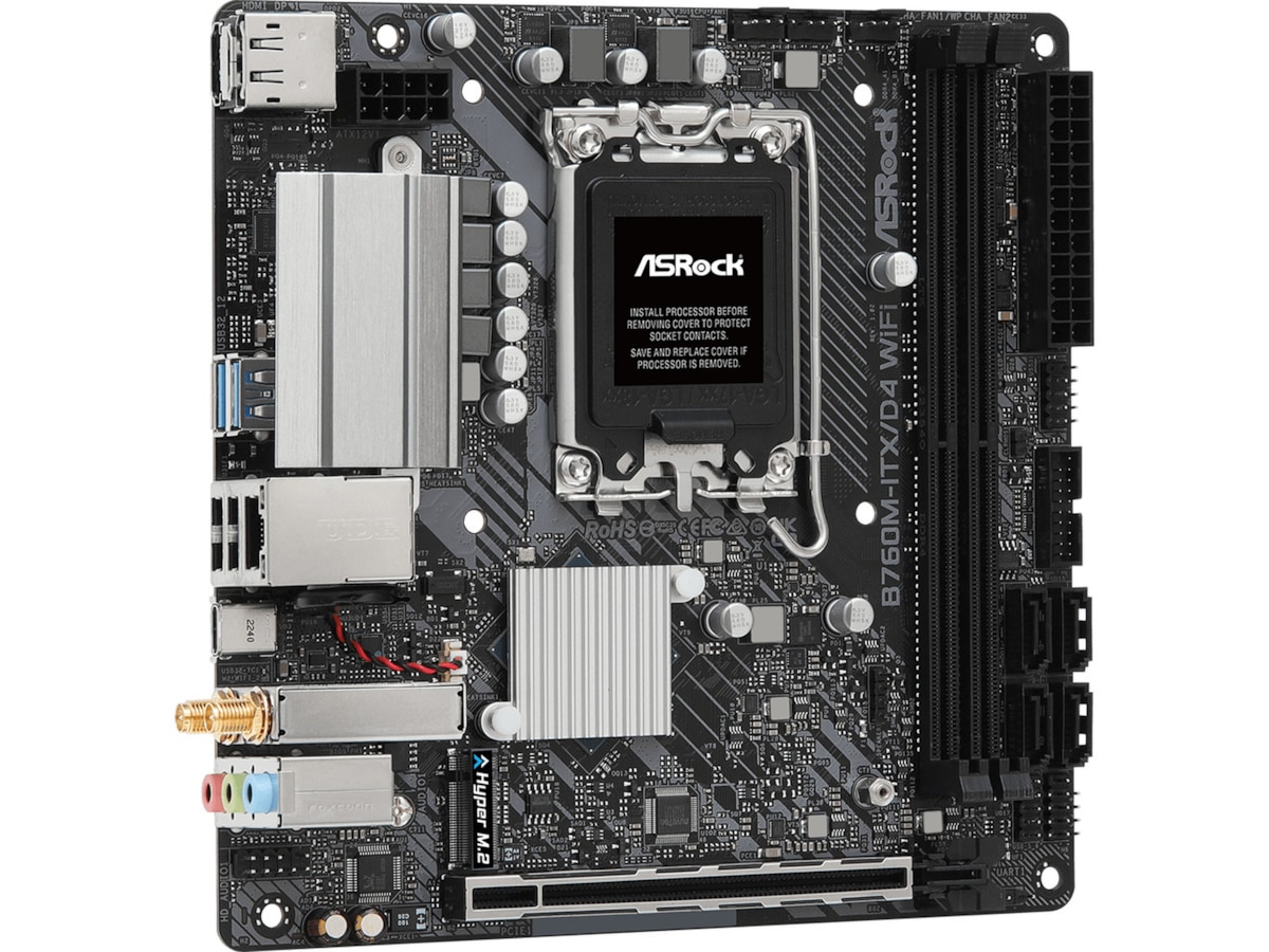 ASRock B760M-ITX/D4 WIFI Hovedkort Intel Socket