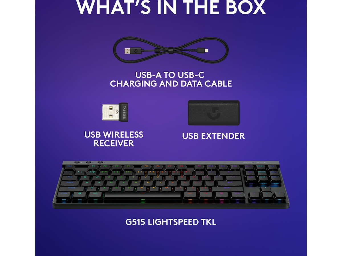 Logitech G G515 Lightspeed Gamingtastatur (sort) Gamingtastatur