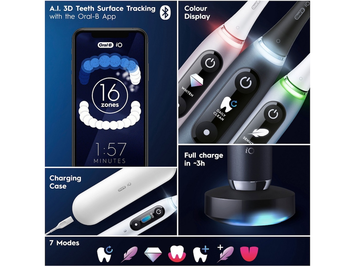 Oral-B iO 9 Elektrisk Tannbørste (sort) Elektriske tannbørster