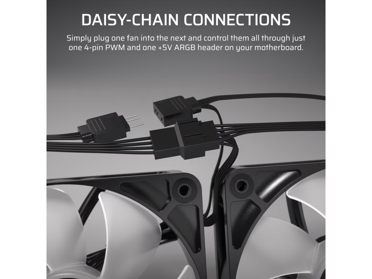 Corsair RS120 ARGB Vifte (sort) Vifter