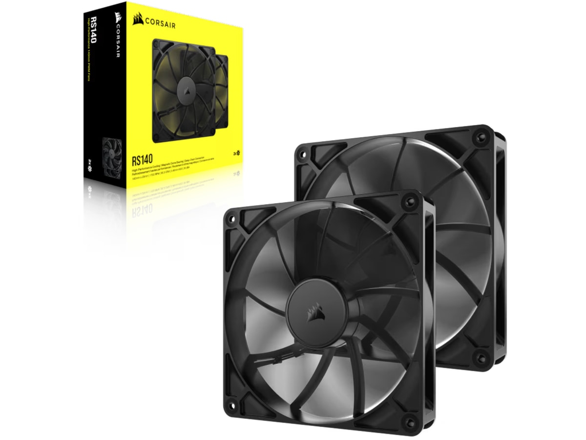 Corsair RS140 Vifte 2pk (sort) Vifter