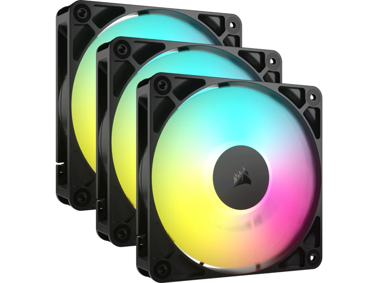 Corsair RS120 ARGB Vifte 3pk (sort) Vifter
