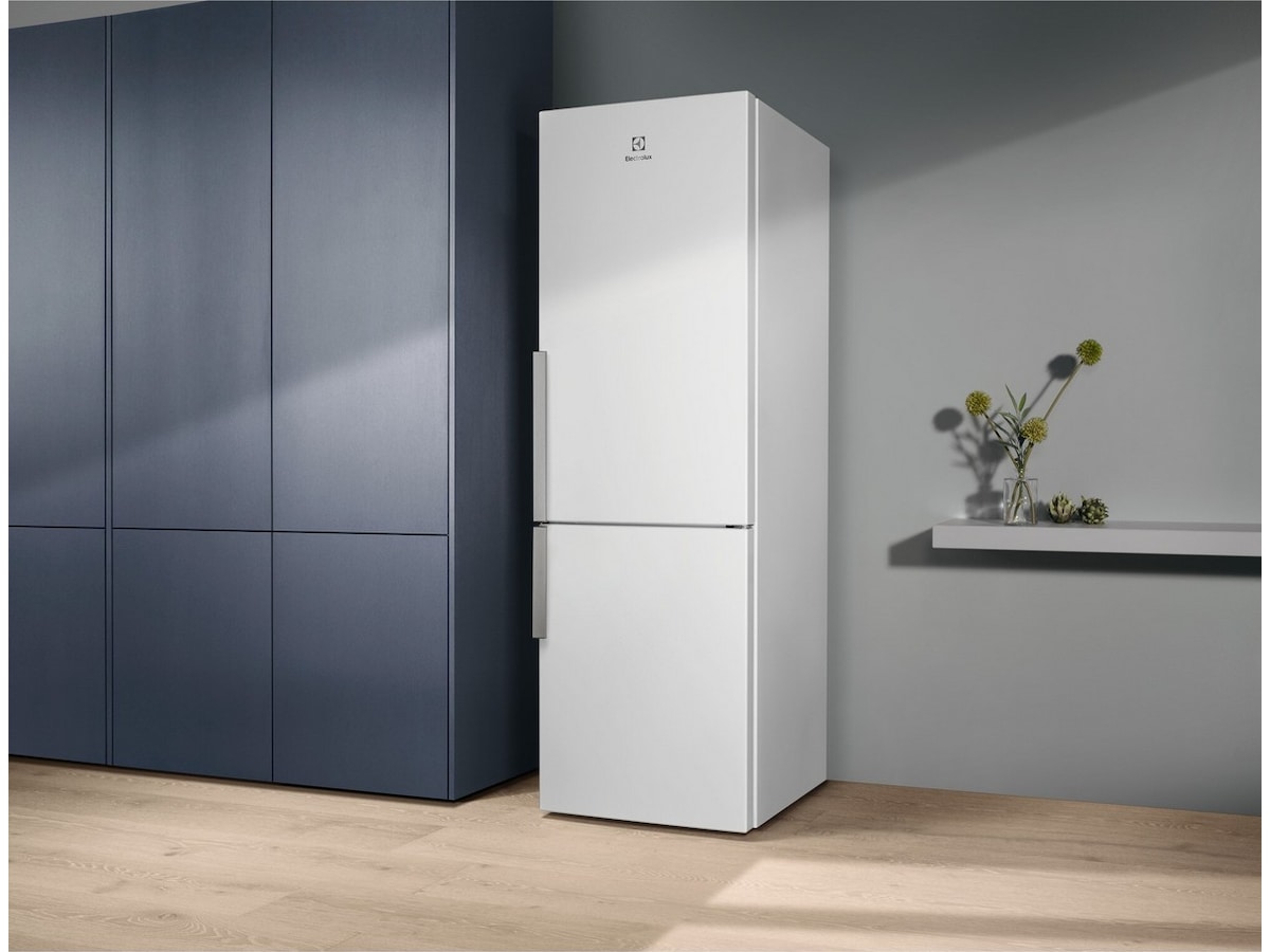 Electrolux LNB1LE34WR 500 ColdSense Kjøleskap-fryser 186 cm Kombiskap