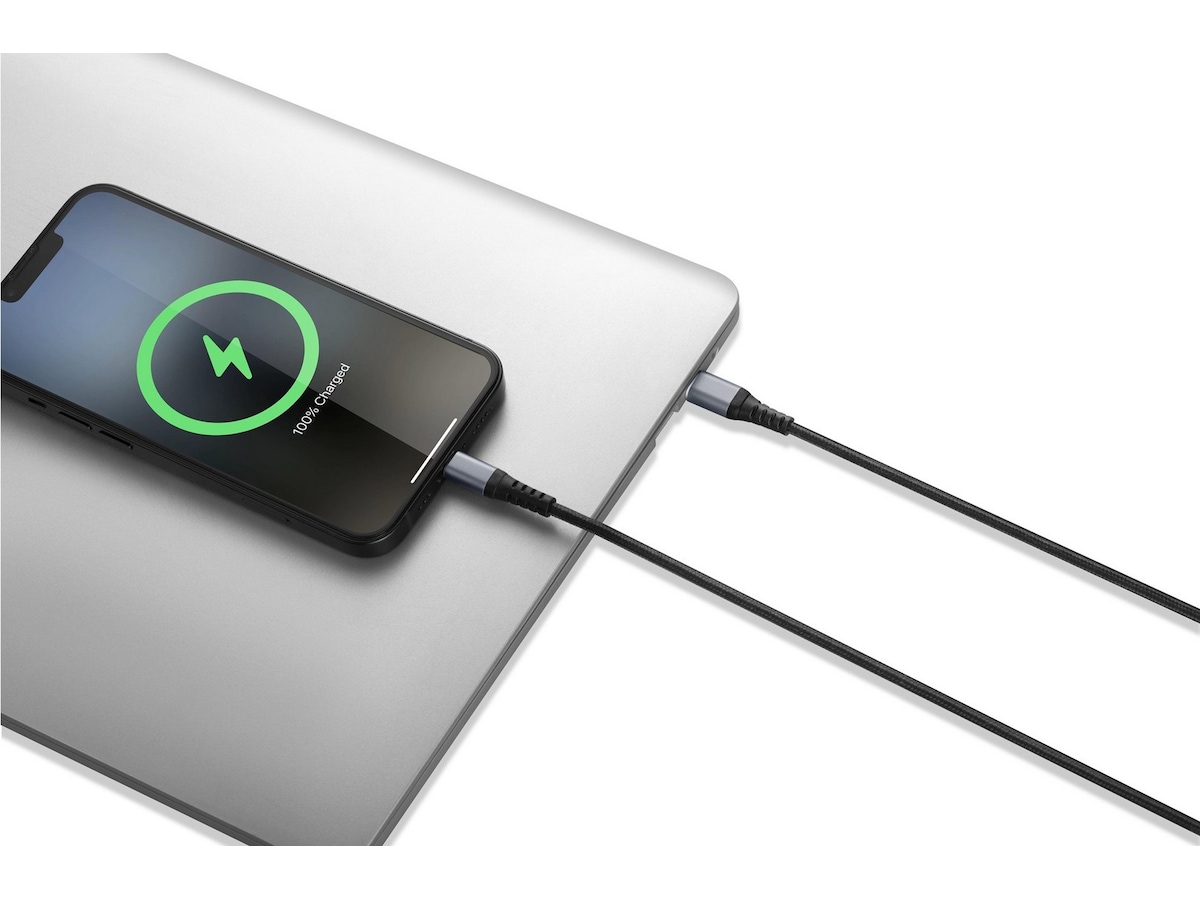Andersson Flettet USB-C til Lightning kabel 1,5m (sort) USB-kabler