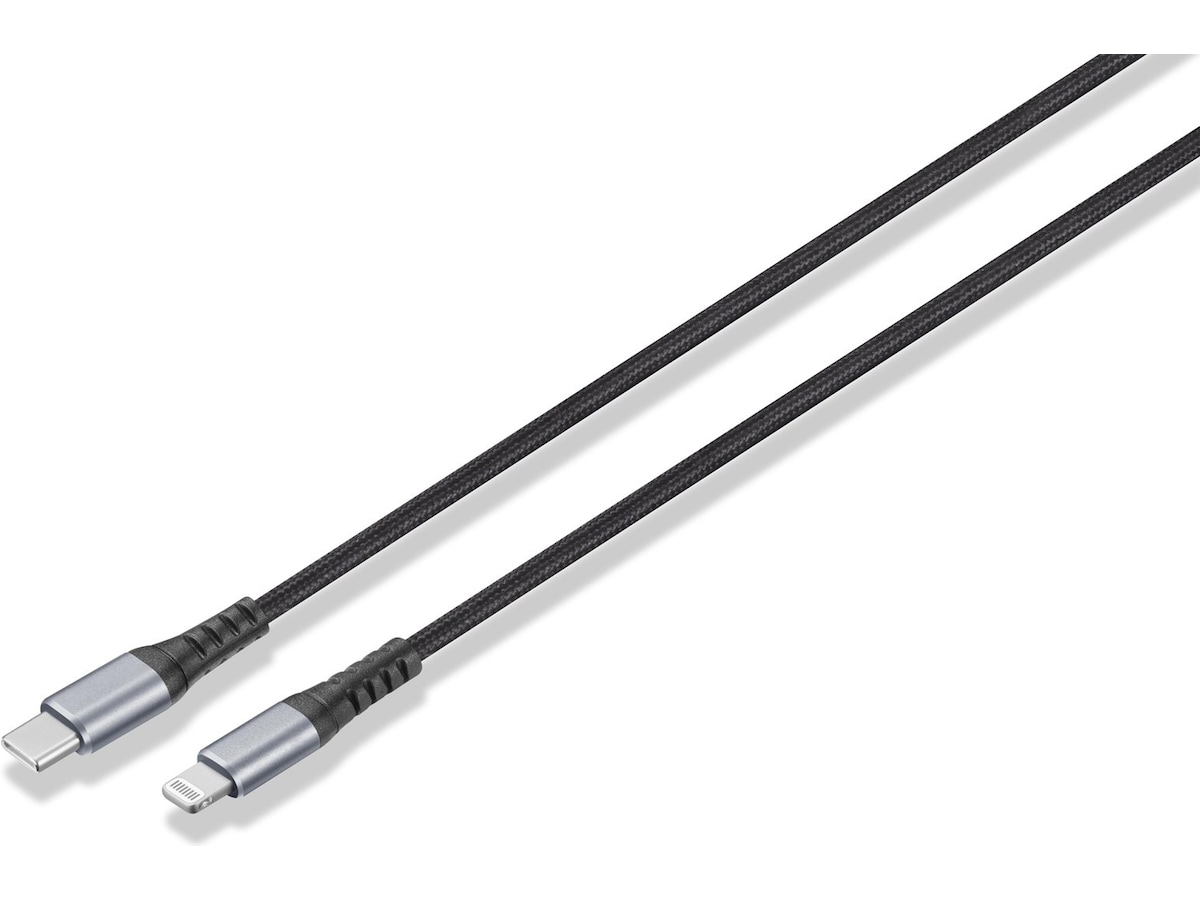 Andersson Flettet USB-C til Lightning kabel 3m (sort) USB-kabler