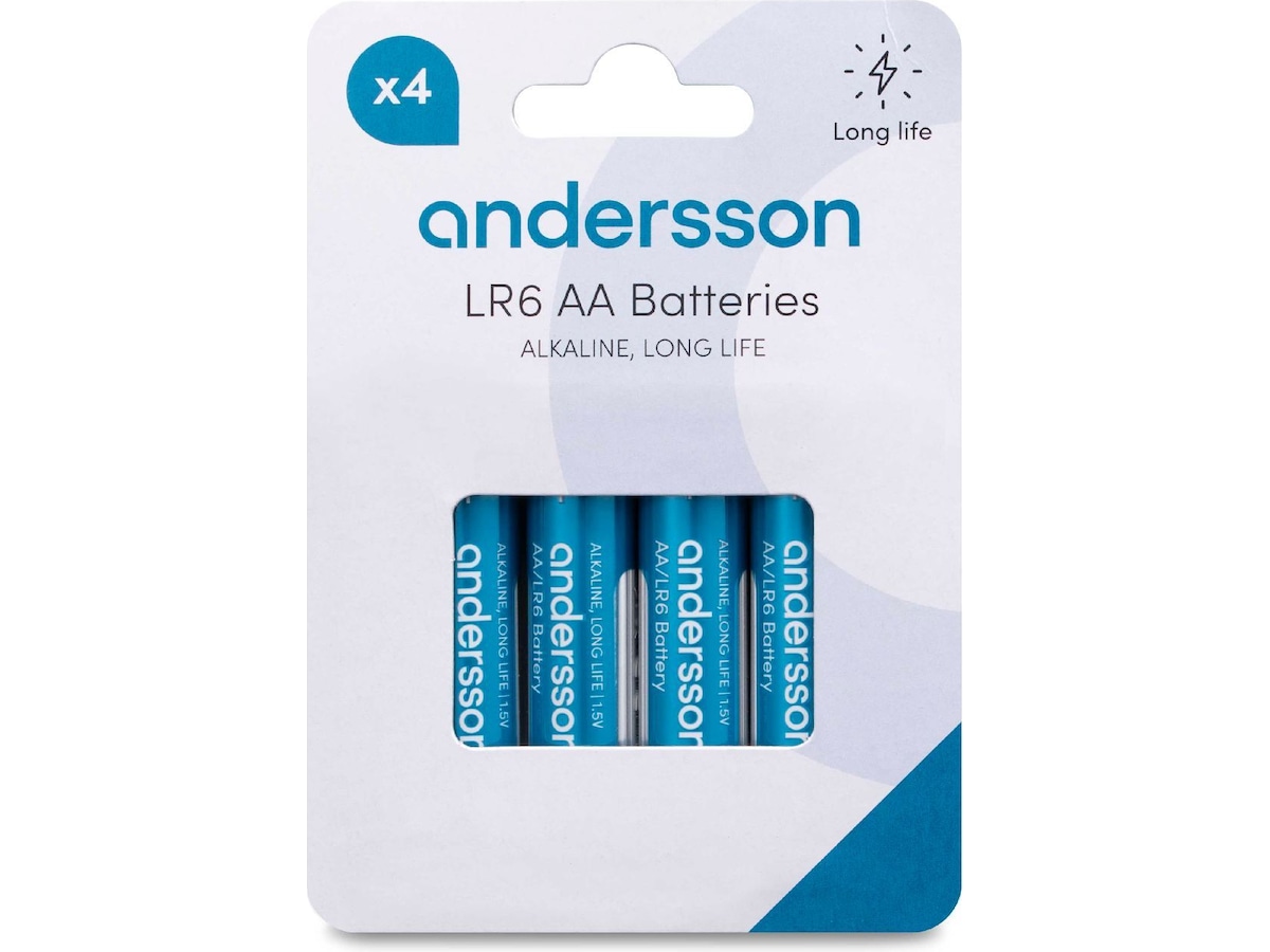 Andersson AA batteri, 4-pk Batterier til generell bruk