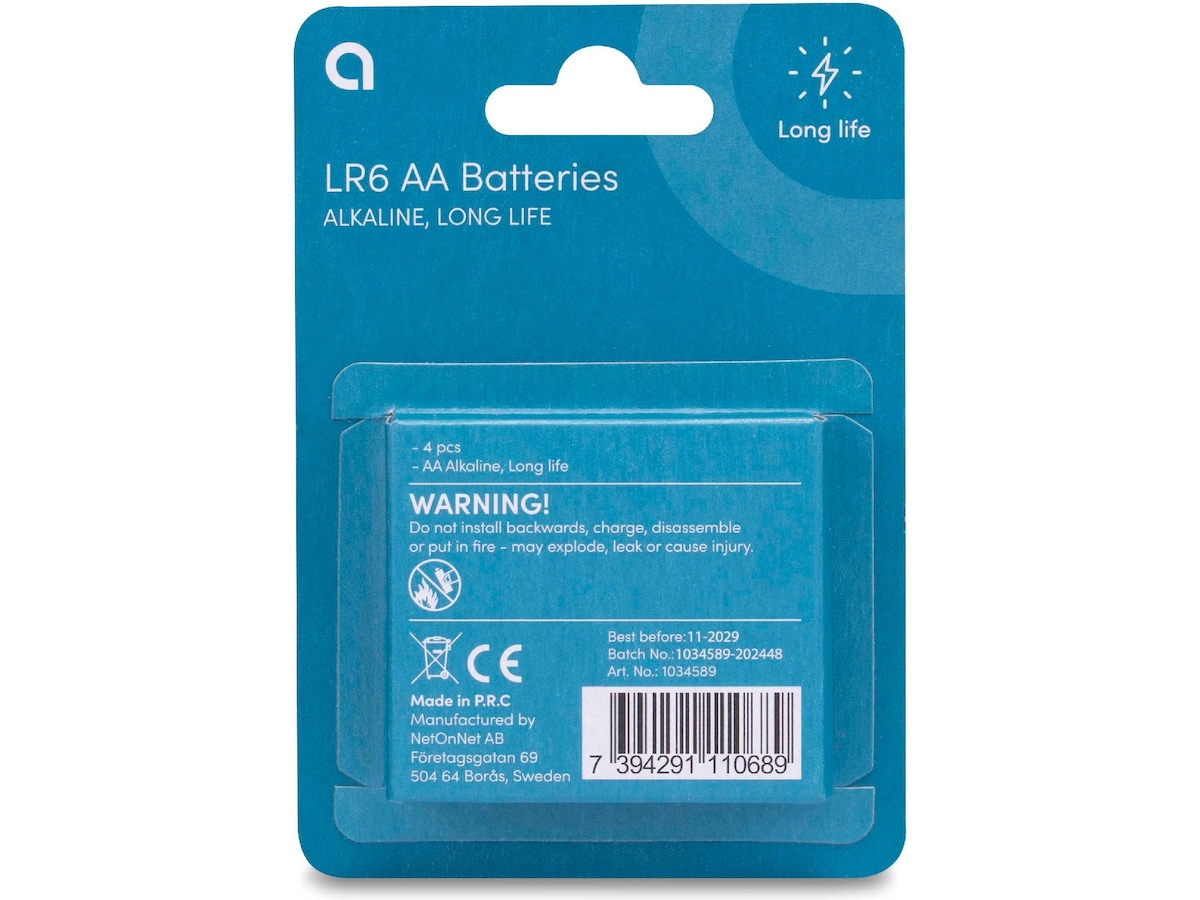 Andersson AA batteri, 4-pk Batterier til generell bruk