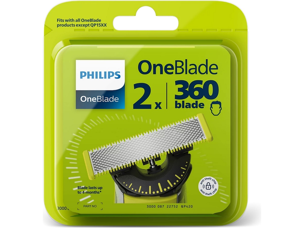 Philips 360 Reserveknivblad QP420/50 2-pack Tilbehør til barbermaskiner