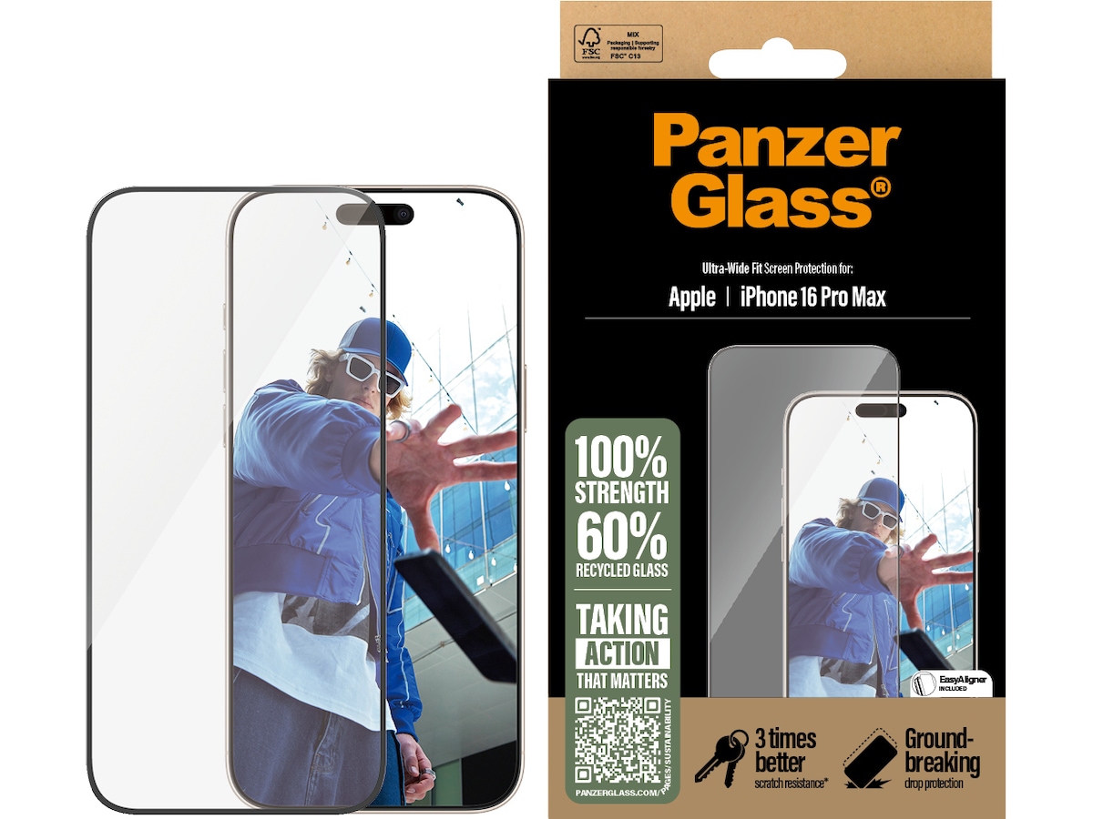 PanzerGlass iPhone 16 Pro Max skjermbeskytter Skjermbeskytter