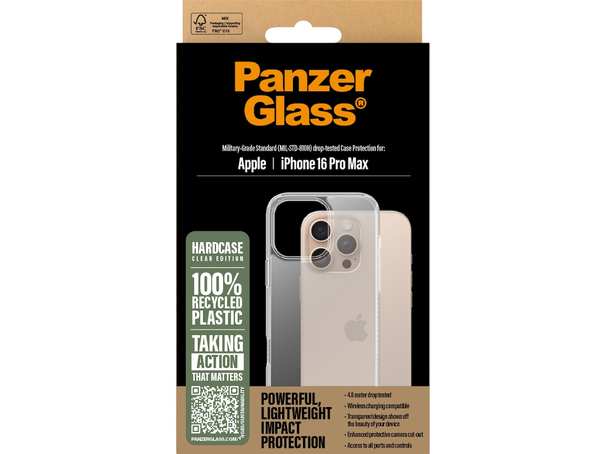 PanzerGlass iPhone 16 Pro Max HardCase deksel (gjennomsiktig) Mobildeksel