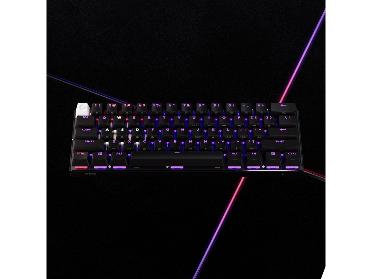 Logitech G Pro X 60 Lightspeed Tactile trådløst gamingtastatur (sort) -B-Grade Demo tastatur