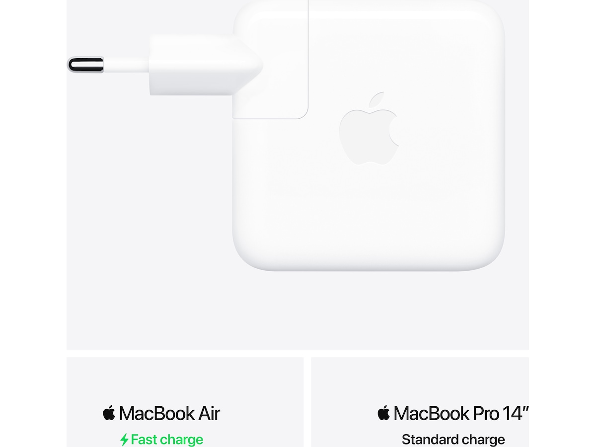 Apple Strømadapter 70W (hvit) Batteri og lader