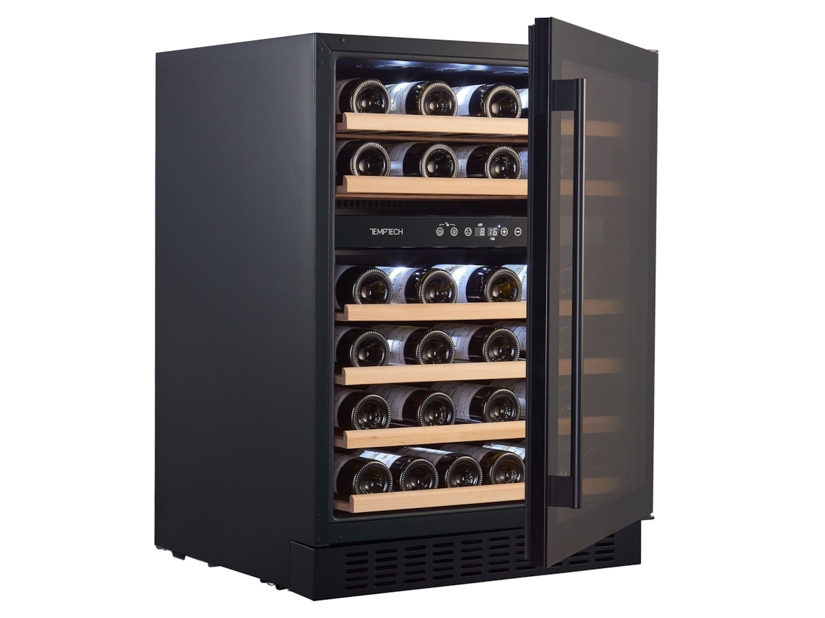 Temptech Classique CLX60DB vinskap (46 flasker) Frittstående vinskap