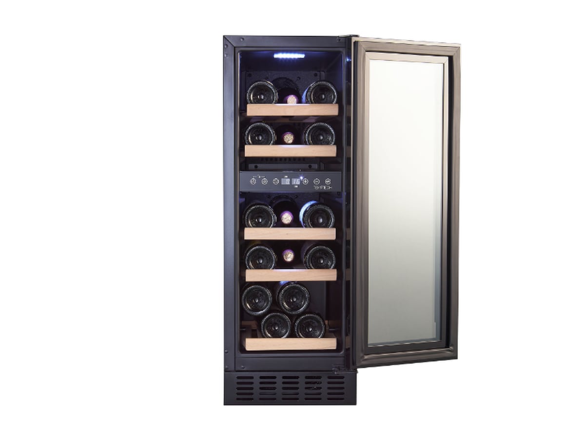 Temptech Classique CLX30DB vinskap (16 flasker) Frittstående vinskap