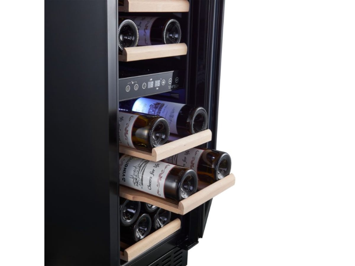 Temptech Classique CLX30DB vinskap (16 flasker) Frittstående vinskap