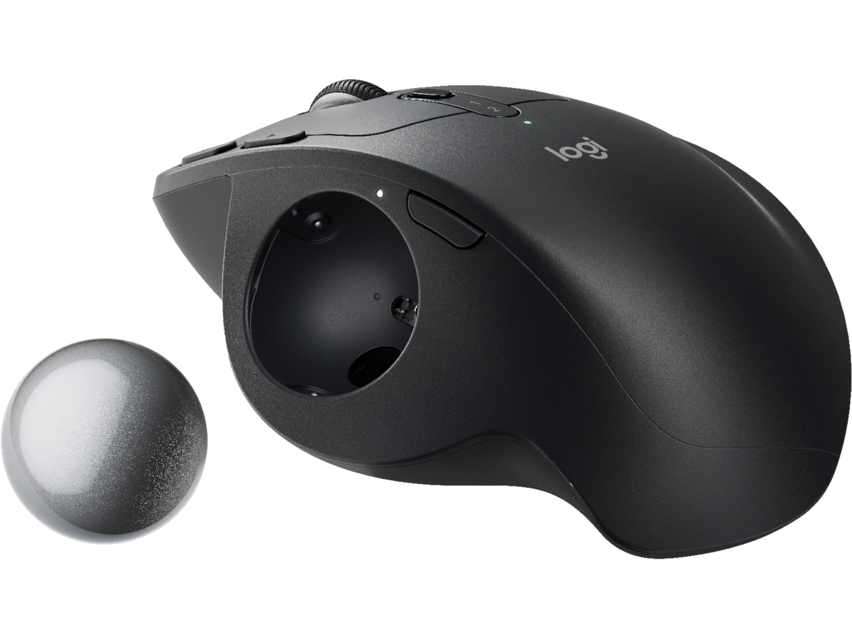 Logitech MX Ergo S Advanced Trådløsmus Trackball (graphite) Ergonomi