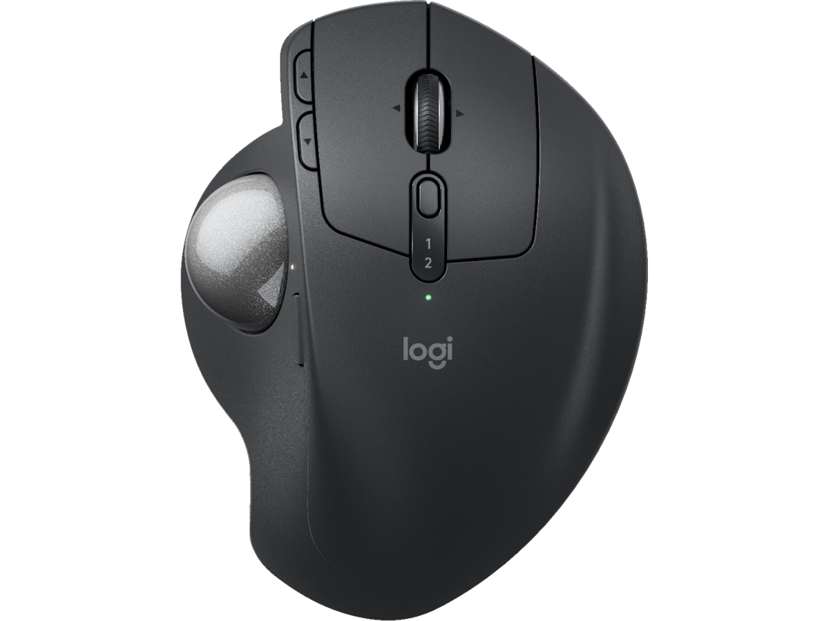 Logitech MX Ergo S Advanced Trådløsmus Trackball (graphite) Ergonomi