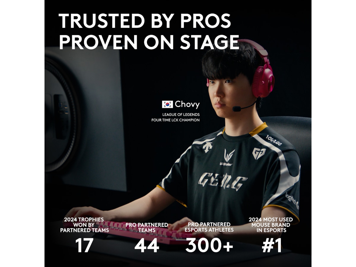 Logitech PRO 2 Lightspeed Trådløs Gamingmus (hvit) Gamingmus