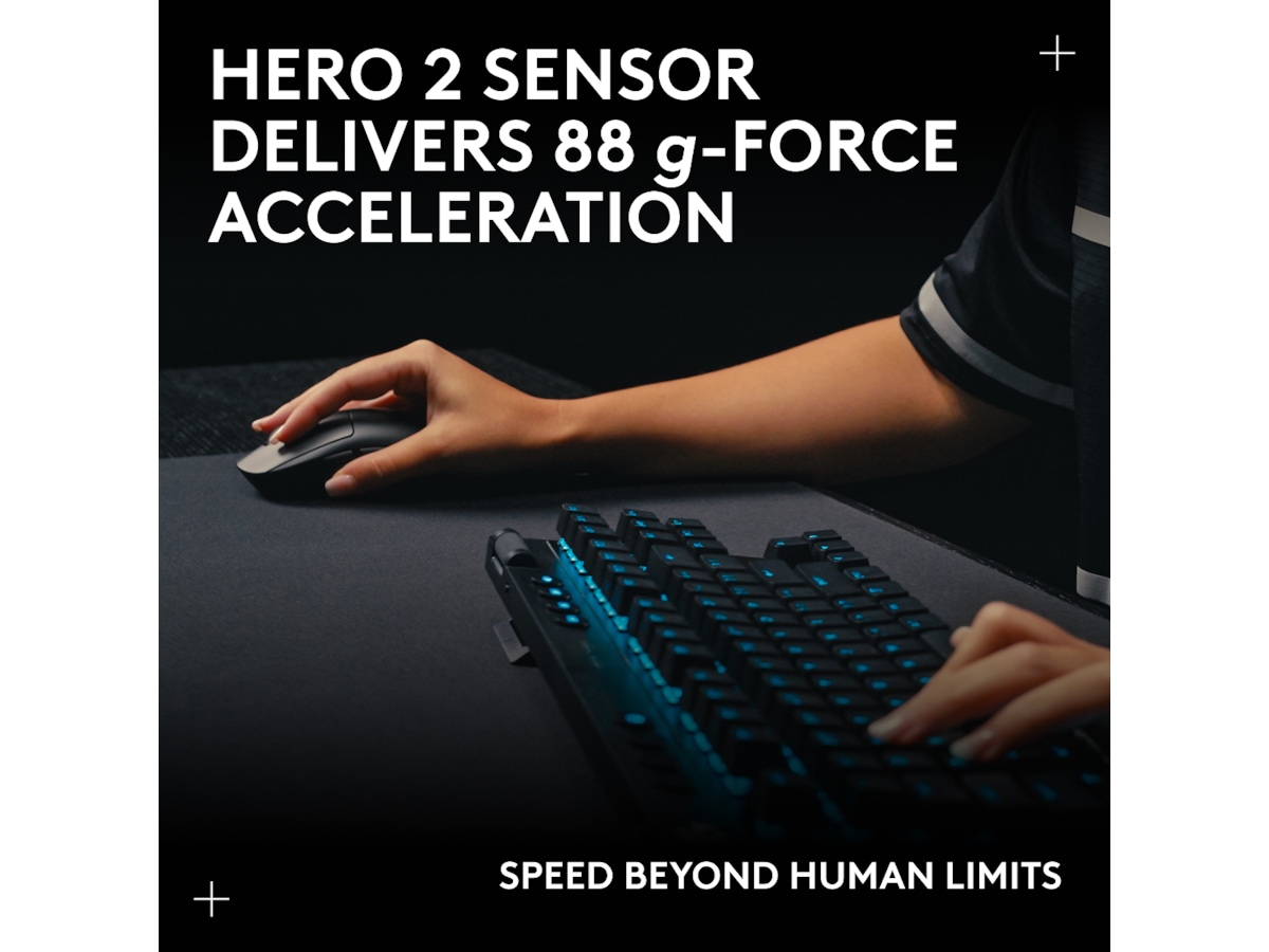 Logitech PRO 2 Lightspeed Trådløs Gamingmus (hvit) Gamingmus