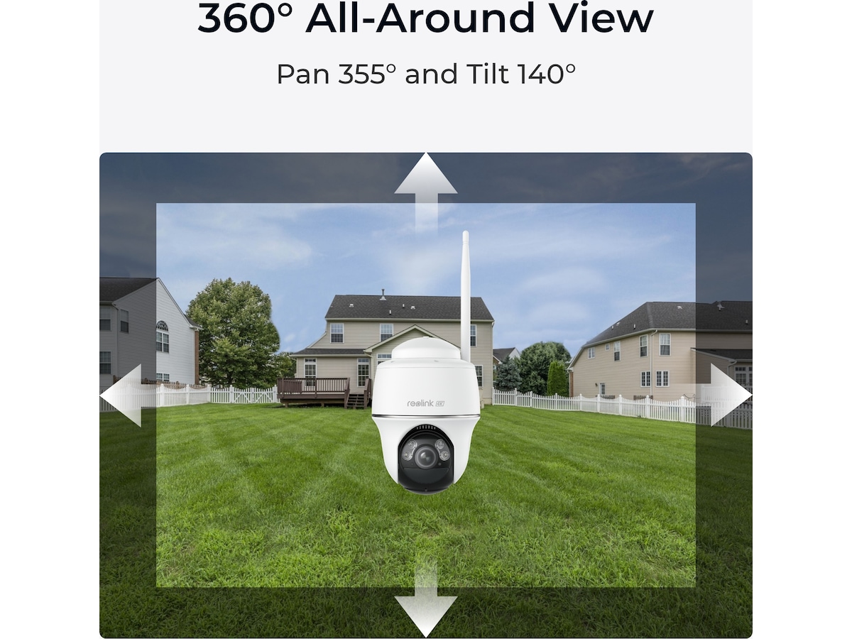 Reolink Argus PT Ultra 4K trådløst utendørs overvåkningskamera Overvåkningskameraer