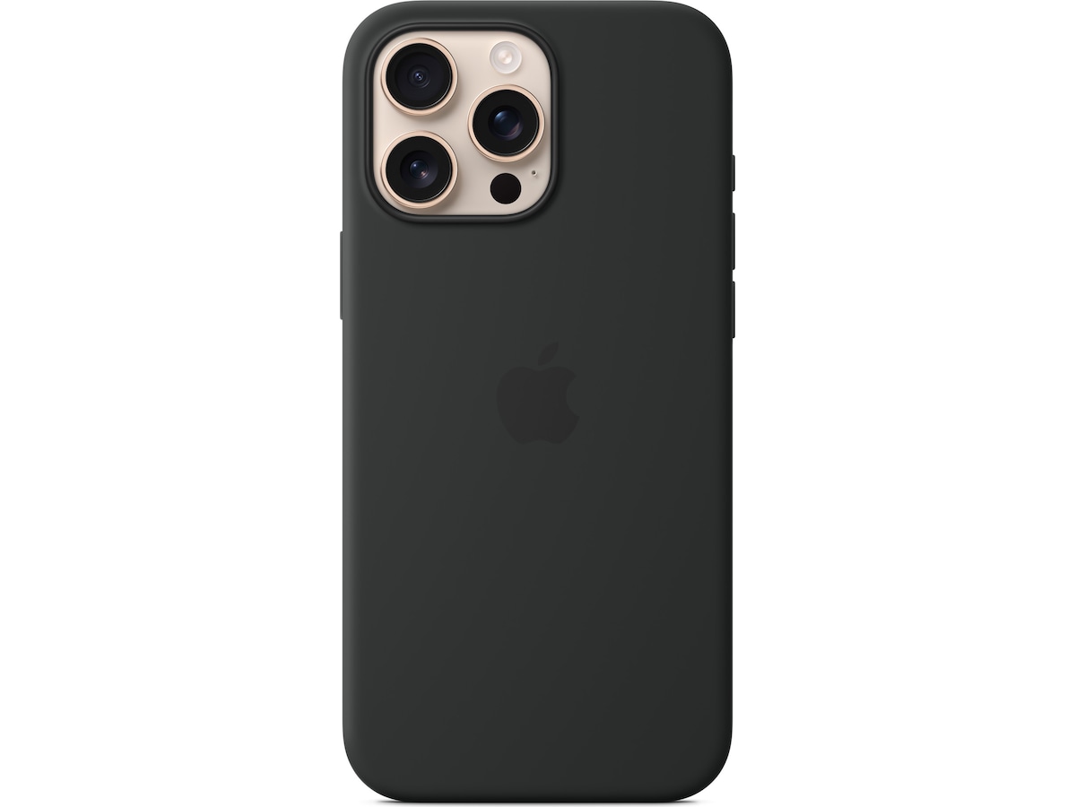 Apple iPhone 16 Pro Max Silikondeksel (sort) Mobildeksel
