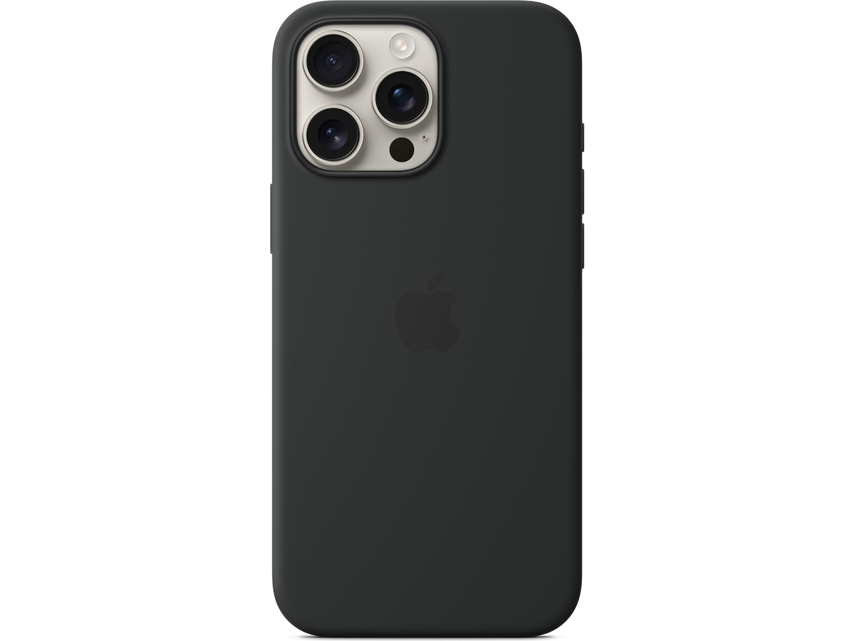 Apple iPhone 16 Pro Max Silikondeksel (sort) Mobildeksel
