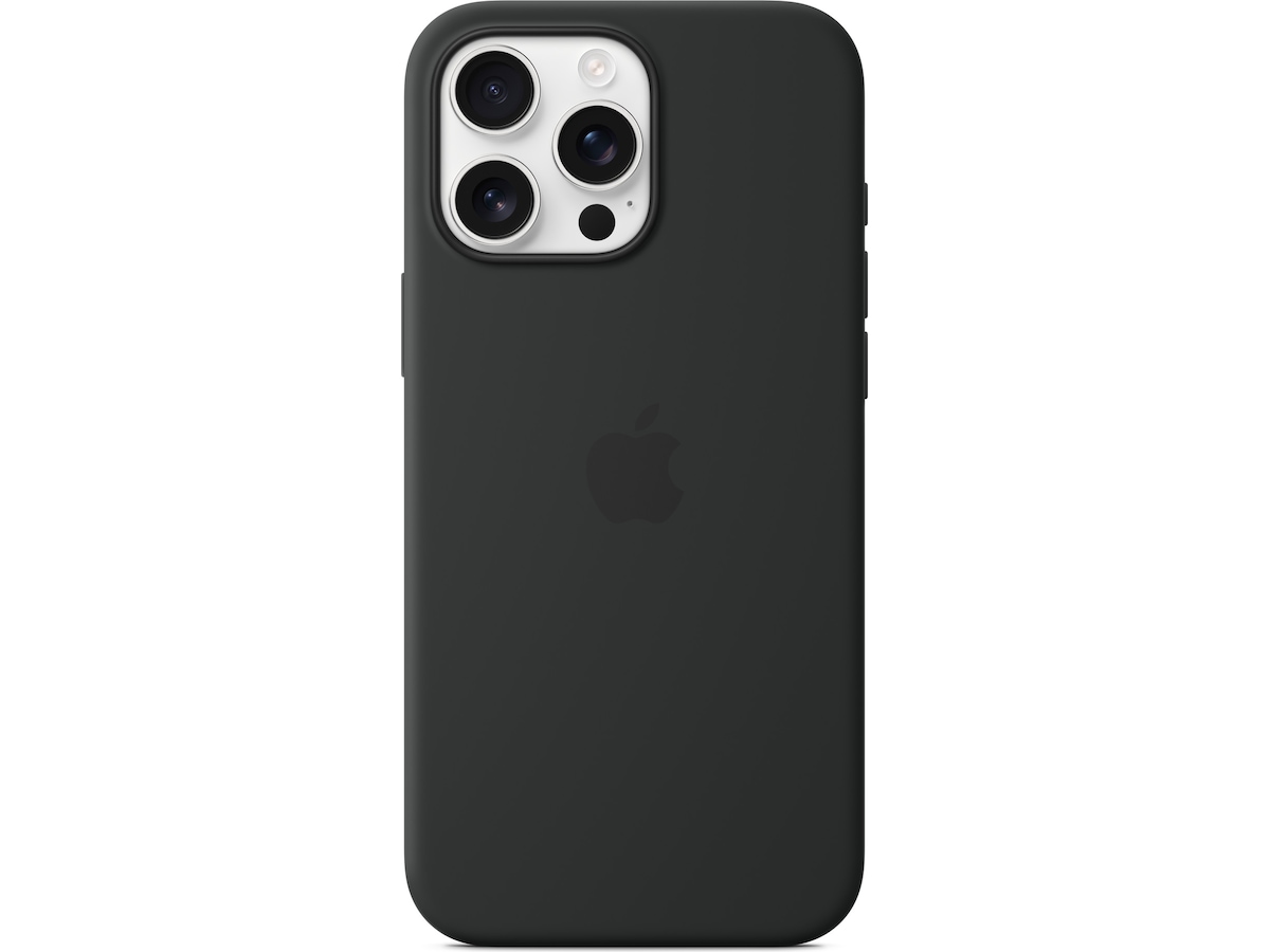 Apple iPhone 16 Pro Max Silikondeksel (sort) Mobildeksel