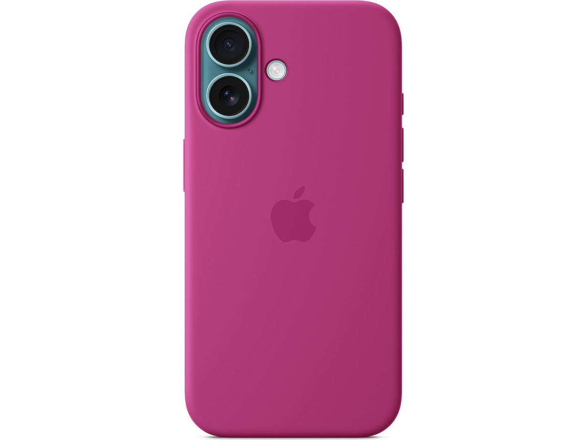 Apple iPhone 16 Silikondeksel (fuksia) Mobildeksel